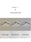 GobekUsa Black Square LED Smart Chandelier for Minimalistic Home Decor