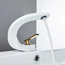 GobekUsa Gold Bathroom Faucet | Deck Mounted Sink Tap | Hot and Cold Basin Mixer