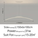 GobekUsa LED Ceiling Pendant Lamp: Minimalist Chandelier, Height Adjustable, Home Decor Solution