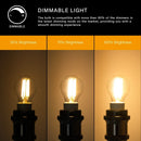 GobekUsa LED Filament Globe Bulbs G45 E27 6.5W High Lumens Ultra Bright Glass Bulbs