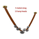 Nordic Leather and Glass Pendant Chandelier