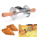 GobekUsa Croissant Dough Cutter: Stainless Steel Handle, Pastry Wheel Knife for Baking
