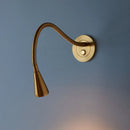 GobekUsa Aluminum LED Gooseneck Wall Sconce for Bedroom Spotlight Reading Light