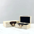 GobekUsa Handmade Flowers Leather Jewelry Box Makeup Organizer Home Decor