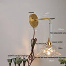 GobekUsa Clear Glass LED Wall Light - Modern Nordic Design