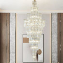 GobekUsa Crystal Staircase Chandelier: Luxury European Style for Villa Living Room