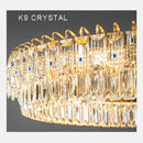 GobekUsa Double Crystal Ceiling Chandelier: Modern Luxury Home Decoration for Living Room