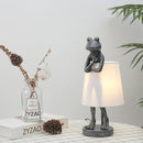 GobekUsa Frog Resin Desk Lamp: Retro Design LED Bedroom Lighting Fixture