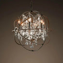 GobekUsa Crystal Chandelier E14 LED Lustre for Living Room Bedroom Kitchen Island