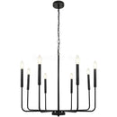 GobekUsa Gold Black Retro Chandelier Candle Ceiling Lighting for Living Room & Restaurant