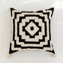 GobekUsa Boho Tufted Pillow Cover with Tassels - 45x45cm Square for Home Décor