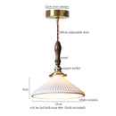 GobekUsa Ceramic LED Pendant Light: Modern Brass Hanging Lamp for Home Decor