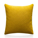 GobekUsa Blue Wave Crimping Quilted Cushion Cover for Home Sofa Bed Decor