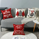 GobekUsa Christmas Elk Letter Pillowcase 45x45cm for Living Room