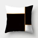 GobekUsa Geometric Stripes Pillowcase 45x45cm Polyester Cushion Cover for Living Room