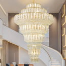 GobekUsa Crystal Hollow Chandelier: Elegant Lighting for European Villa, Hotel Lobby, and Living Room