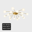 GobekUsa Ball Glass Ceiling Light in Gold for Living Room, Dining, Bedroom by GobekUsa