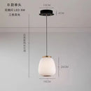 GobekUsa Glass Ball Pendant Light: Modern Milky White LED Hanging Lamp for Dining Table