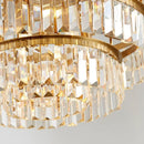 GobekUsa Golden Crystal Chandelier Pendant Light for Luxurious Living Room, Dining Room, Bedroom