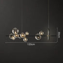 GobekUsa Glass Ball Pendant Lamps for Dining Room Kitchen Chandelier Lighting