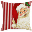 GobekUsa Christmas Pillowcase: Santa Claus Snowman Print for Living Room Sofa Decor