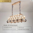 GobekUsa Crystal Living Room Chandelier: Luxury European Designer Lighting Fixtures