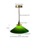 GobekUsa Cream Glass LED Pendant Brass Hanging Lamp for Kitchen Restaurant Living Room