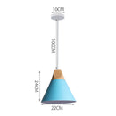 GobekUsa Blue Nordic Pendant Lights E27 Modern Hanging Lamps for Living Dining Kitchen