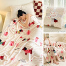 GobekUsa Christmas Flannel Blanket - Soft & Cozy Cartoon Shawl for Home & Office