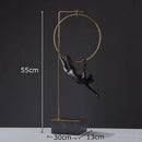 GobekUsa Gymnastic Acrobat Resin Sculpture Ornaments for Living Room Decor