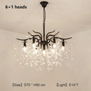 GobekUsa Crystal Chandelier: Modern Luxe LED Branch Lighting for Living Room and Bedroom.