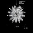 GobekUsa LED Large Globe Chandelier with Glass Lampshades - Chrome or Gold Hardware