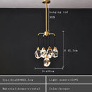 GobekUsa Crystal Chandelier Ceiling Light Modern Design for Living Room Dining Area