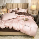 GobekUsa Egyptian Cotton Bedding Set with Sheet Pillowcase Blanket Cover - Queen King Size