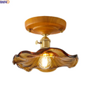 GobekUsa Brass Glass Ceiling Lamp Modern LED Light Fixture - Elegant Home Decor