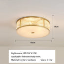 GobekUsa Crystal LED Ceiling Lamp for Luxury Living Room and Bedroom Lighting