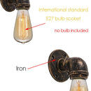 GobekUsa Industrial Iron Pipe Wall Sconce for Bedroom, Bar, Cafe, Restaurant, Aisle, and TV Background