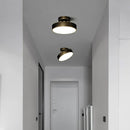 GobekUsa Black Copper LED Ceiling Light Modern Chandelier Ring Fixture for Home Decor
