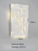 GobekUsa Geometric Art Indoor Wall Lamp for Bedroom Living Room Staircase Home Decor