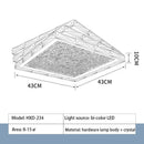 GobekUsa Crystal Ceiling Lamp: Modern Gold Light Luxury LED Square Chrome Indoor Lighting