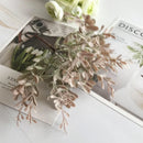 GobekUsa Green Plant & Berry Stamen Bundle for DIY Christmas & Wedding Decor