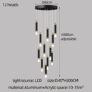 GobekUsa LED Chandelier: Modern Nordic Acrylic Luxury Lighting for Home Decor