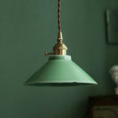 GobekUsa Cyan Ceramic LED Pendant Light for Loft Cafe Bar Decor