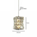 GobekUsa Glass Chandelier LED Ceiling Light Fixture Modern for Living Room Hotel Dining Hall