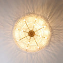 Contemporary Crystal Chain Pendant Light