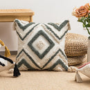 GobekUsa Geometric Embroidery Boho Cushion Cover Sofa Decorative Pillowcase Canvas Cotton
