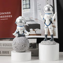 GobekUsa Astronaut Resin Figurines: Modern Space Ornaments for Home Decor and Gift