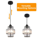 GobekUsa K9 Crystal Pendant Light LED Ceiling Lamp Nordic Chandelier for Living Room