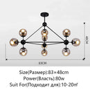 GobekUsa Glass Ball Chandelier Modern Minimalist Decor Lighting