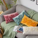 GobekUsa Handmade Flower Cushion Cover - Light Luxury Decorative Pillows